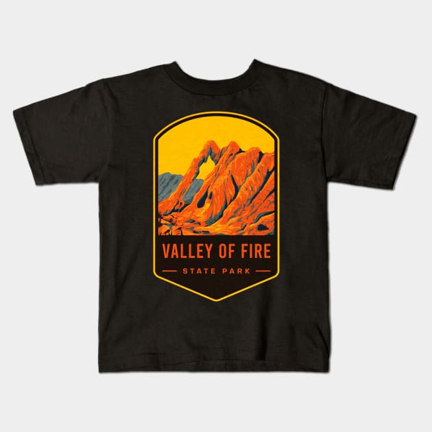 Valley Of Fire State Park Kids T-Shirt by JordanHolmes